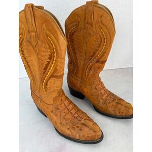 Holster Tan Alligator Boots Men 6.5‎
